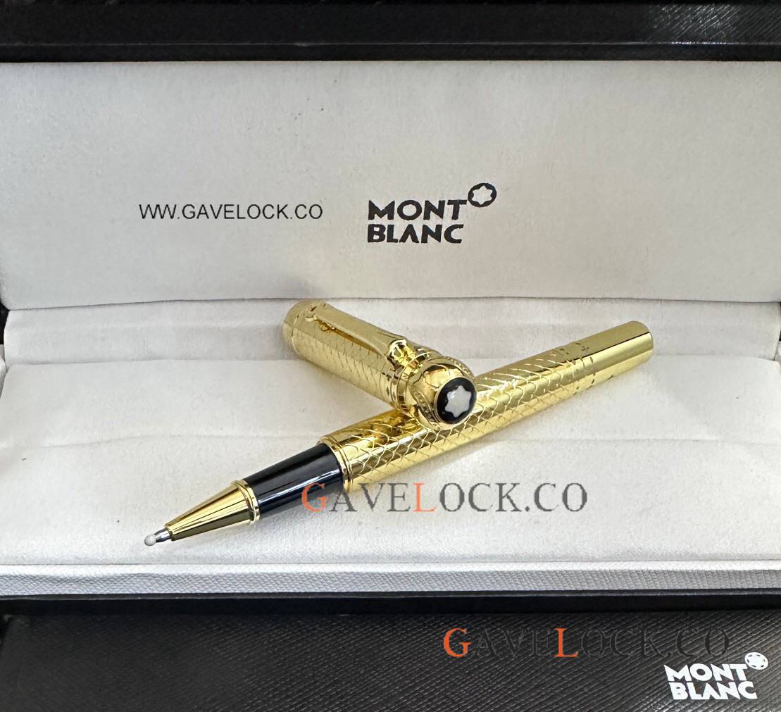 New Copy Montblanc Joseph Ii 4810 All Gold Rollerball Pen for Sale New Copy Montblanc Joseph Ii 4810 All Gold Rollerball Pen for Sale